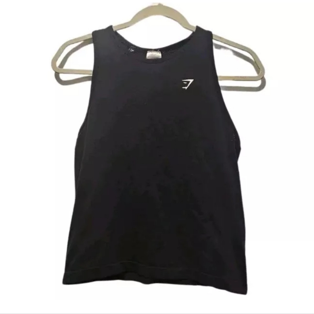 GymShark Womens Athletic Tank Workout Top Black Size XS